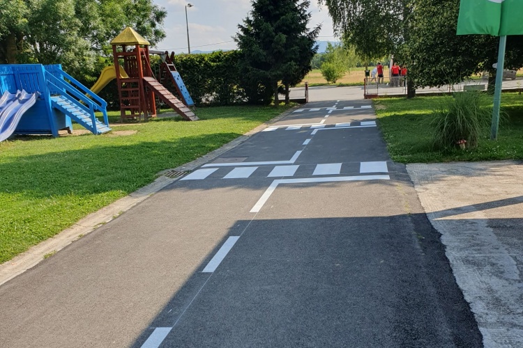 U općini Zlatar Bistrica novo uređen prometni poligon kod vrtića ZLATNI DANI