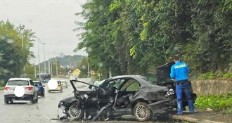 Teška nesreća kod Zaprešića, zabio se BMW-om u rasvjetni stup