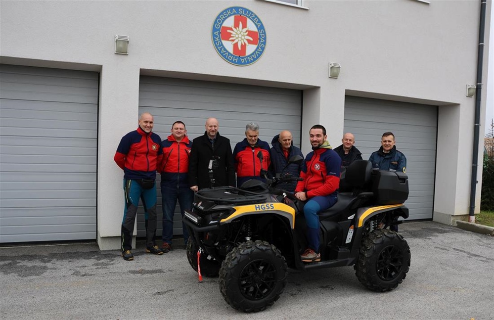 Župan Kolar HGSS-ovcima predao quad vozilo vrijedno preko 16,8 tisuća eura