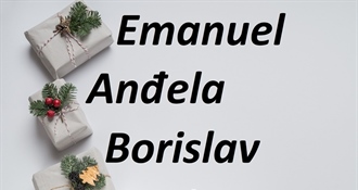 Sretan imendan želimo Anđeli, Borislavu, Borisu i Emanuelu!