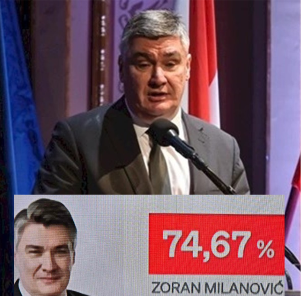 MILANOVIĆ NOVI-STARI PREDSJEDNIK HRVATSKE!