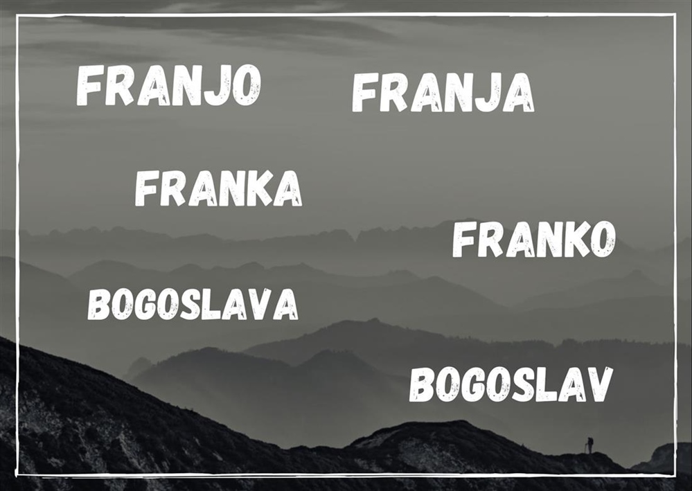 Danas slave Franjo, Franja, Franka, Franko, Bogoslav, Bogoslava