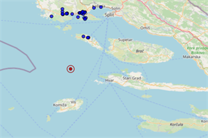 Jutarnji potres u Dalmaciji: Osjetilo se i u Splitu