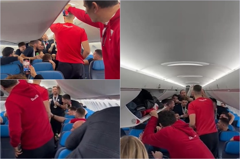 VIDEO Naši srebrni rukometaši napravili neviđenu atmosferu u avionu, Zagreb spreman za doček!