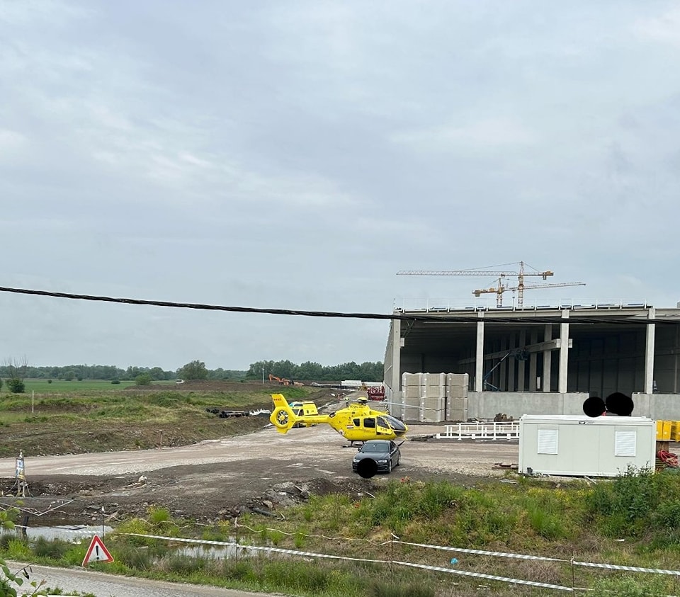 Helikopter hitne medicinske službe intervenirao u Poznanovcu - na gradilištu stradao radnik