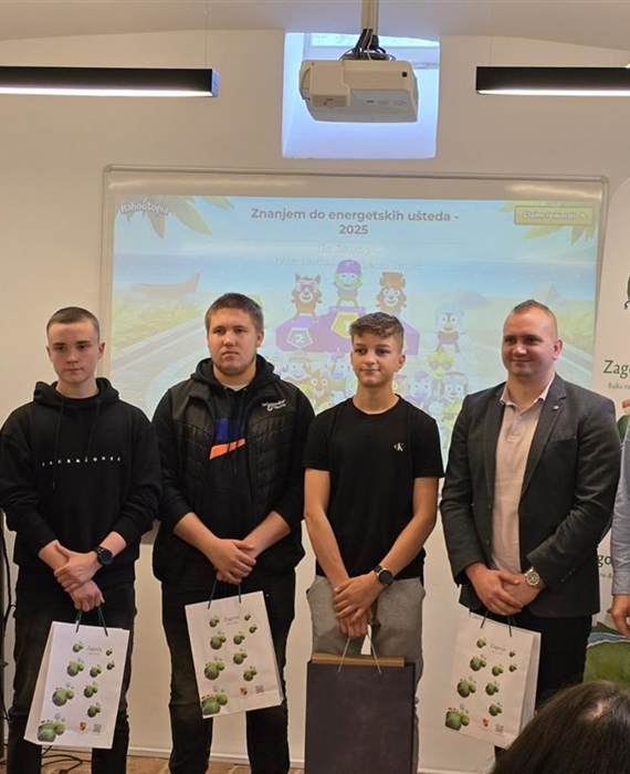 Župan Kolar dodijelio nagrade učenicima srednjih škola za projekt "Znanjem do energetskih ušteda"