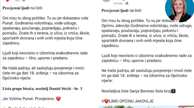 Kampanja Ctrl+C, Ctrl+V: Načelnica Jakovlja prepisala cijelu kampanju s otoka Krka – slučajno?