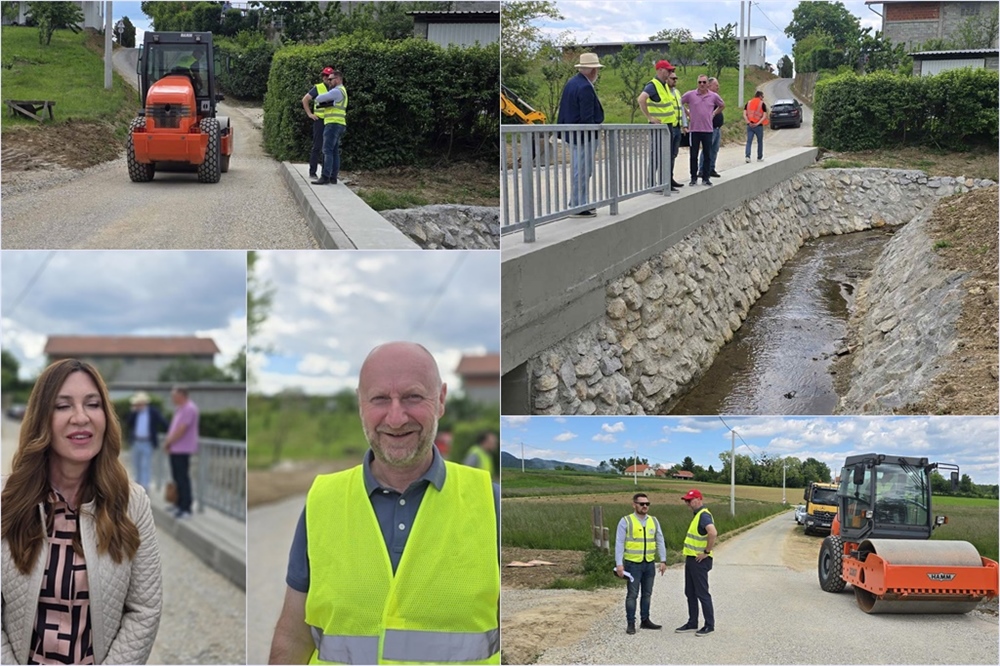 Župan Kolar obišao radove na rekonstrukciji mosta u Repnom: Most je sada sigurniji za promet i same pješake