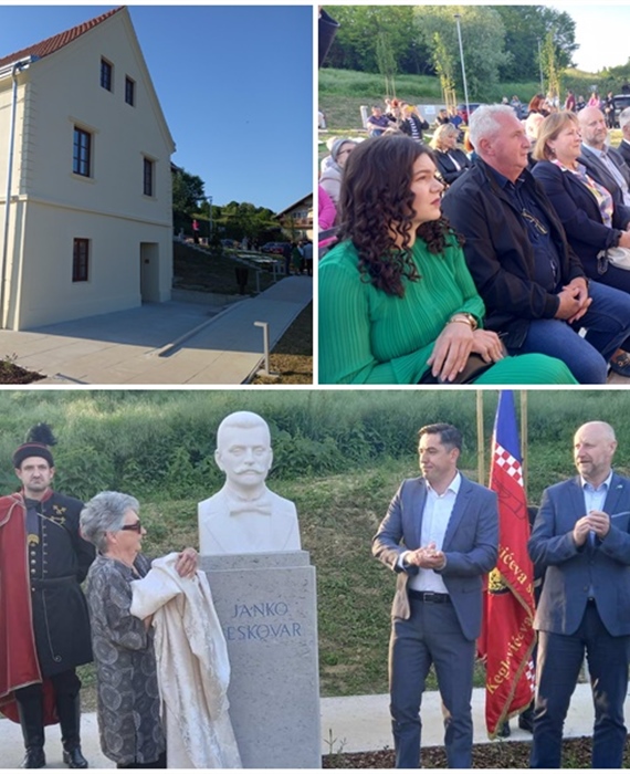 Župan Kolar i zamjenica Petek na obilježevanju završetka obnove Kuće Janka Leskovara - zasjala je novim sjajem