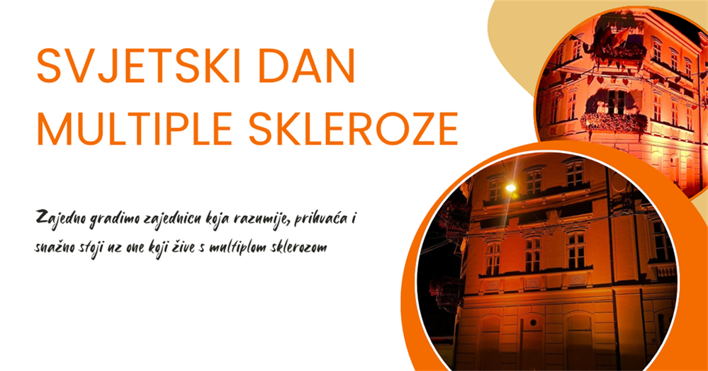 Krapinsko-zagorska županija osvijetlila zgradu u narančasto te tako podržala Svjetski dan multiple skleroze i oboljele osobe