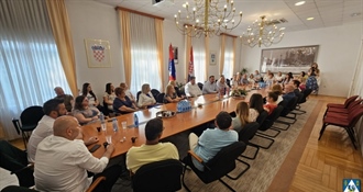 Župan Golubić i njegov zamjenik Rajn sastali se sa zaposlenicima Županije koprivničko-križevačke