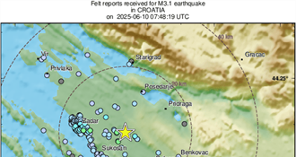 Potres kod Zadra magnitude 3,1: „ Puklo kao bomba i lagano te kratko podrhtavanje”