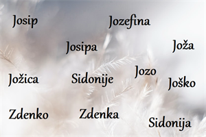 Današnji slavljenici su Sidonija, Zdenka, Zdenko....