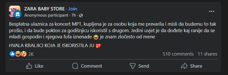 MUŽ NA KONCERT THOMPSONA POVEO LJUBAVNICU: Žena mu se osvetila svjetski!