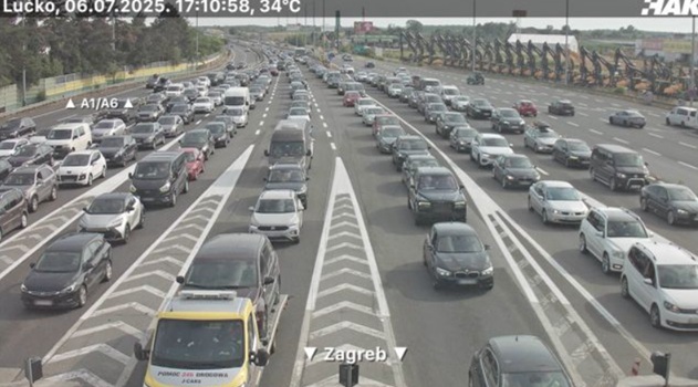 Gužve na autocestama: Kolona na Lučkom i kod Krapine u smjeru Slovenije