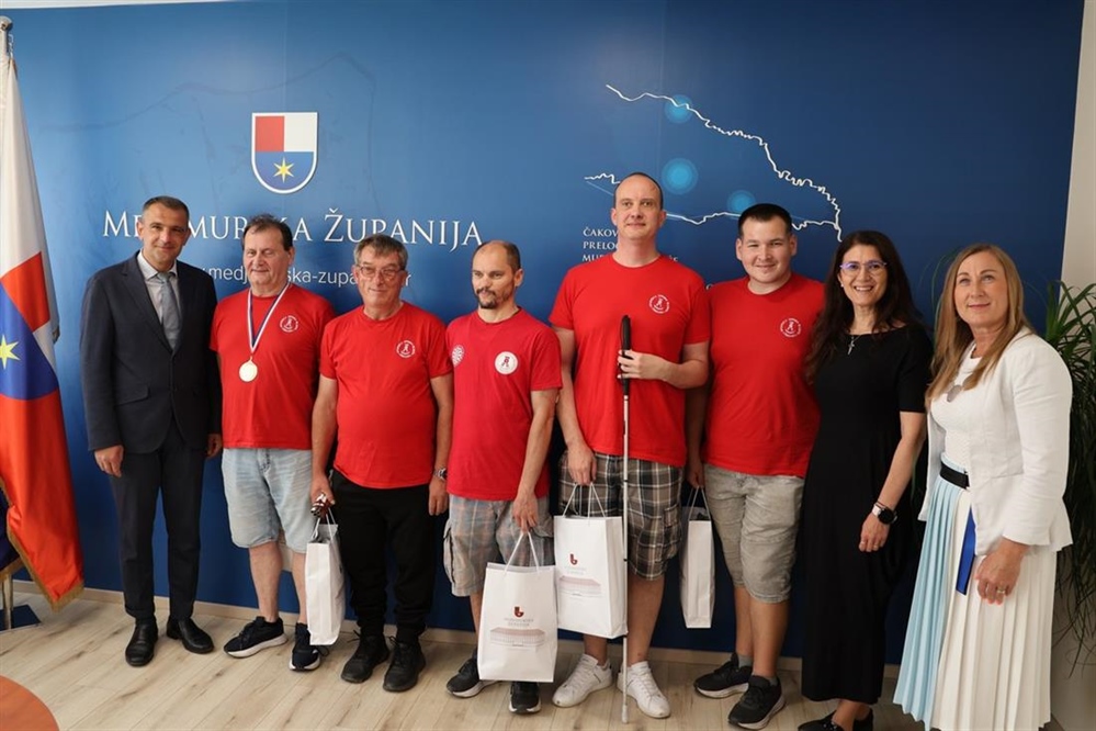 Župan Posavec ugostio državnog prvaka Dragutina Andrašeca i njegove kolege: Utirete put inkluziji ljudima s invalidnošću