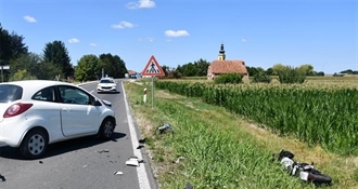 Nesreća u Svetom Križu: Vozačica oduzela prednost – u nesreći ozlijeđen 56-godišnji motociklist