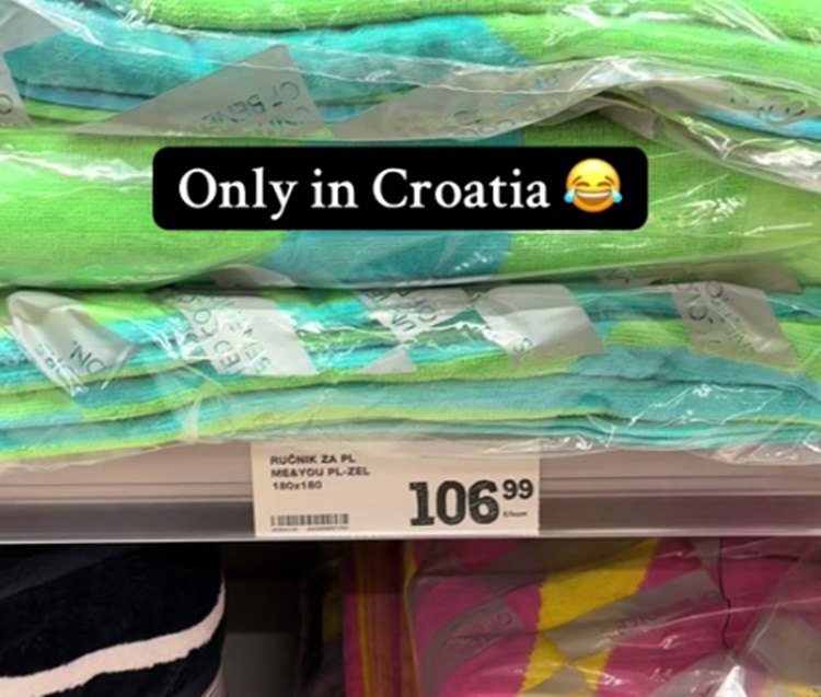 Kad želite biti posebni na plaži, kupite ručnik od 106 eura – i postanite viralni hit