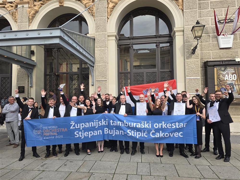 Veliki uspjeh Županijskog tamburaškog orkestra "Stjepan Bujan - Stipić" na Svjetskom festivalu u Beču