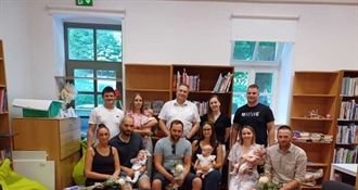 Gradonačelnik Brlek održao prijem za petero novorođenih Klanjčana i njihove roditelje