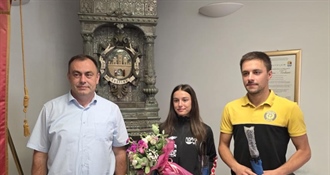 Gradonačelnik Gregurović ugostio mladu sportsku nadu Karlu Poslončec: Ona je ponos cijelog našeg grada