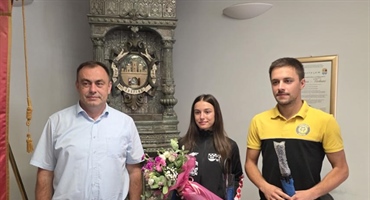 Gradonačelnik Gregurović ugostio mladu sportsku nadu Karlu Poslončec: Ona je ponos cijelog našeg grada