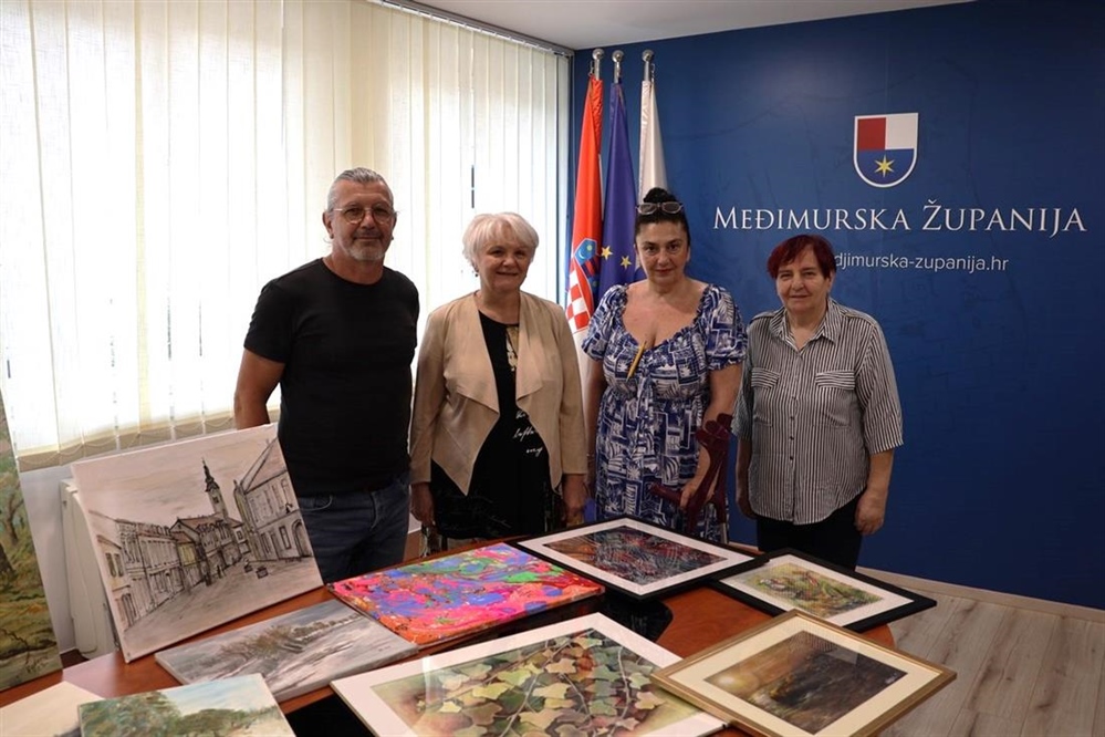 Slike i skulptura za pomoć potrebitima: Likovno udruženje Čakovec darovalo djela Zakladi Katruža