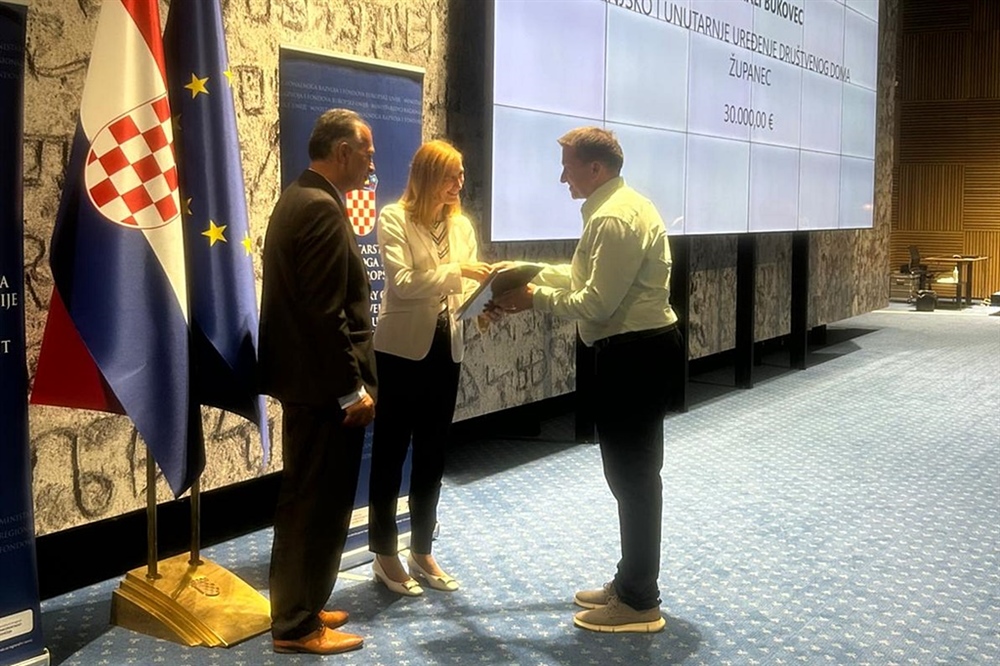 Za uređenje društvenog doma Županec, Općini Mali Bukovec odobreno 30.000 eura
