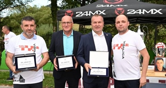 Župan Stričak i gradonačelnik Šoštarić te županijski vijećnici na 30. memorijalnom malonogometnom turniru "Stjepan Križanec" u Višnjici