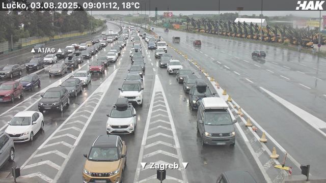 Kolona kod Trakošćana 3 kilometra, prometna između Jastrebarskog i Karlovca - oprezno i sretno