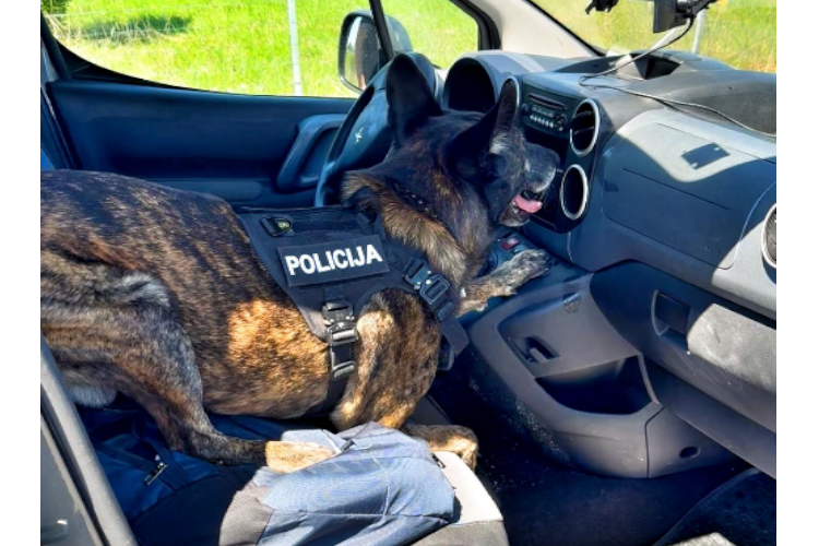 U autu na mjestu za zračni jastuk prevozio 4,3 kilograma kokaina – drogu pronašao policijski pas Ares