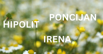 SRETAN IMENDAN: Danas svoj dan slave – Poncijan, Hipolit i Irena