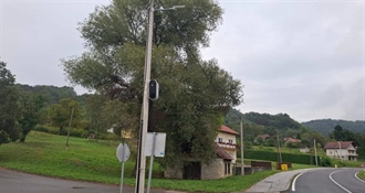 Za sigurniji promet: U naselju Risvica, na D205 postavljena kamera za nadzor brzine