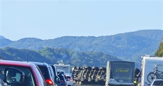 Tèška prometna na autocesti kod čvorišta Krapina