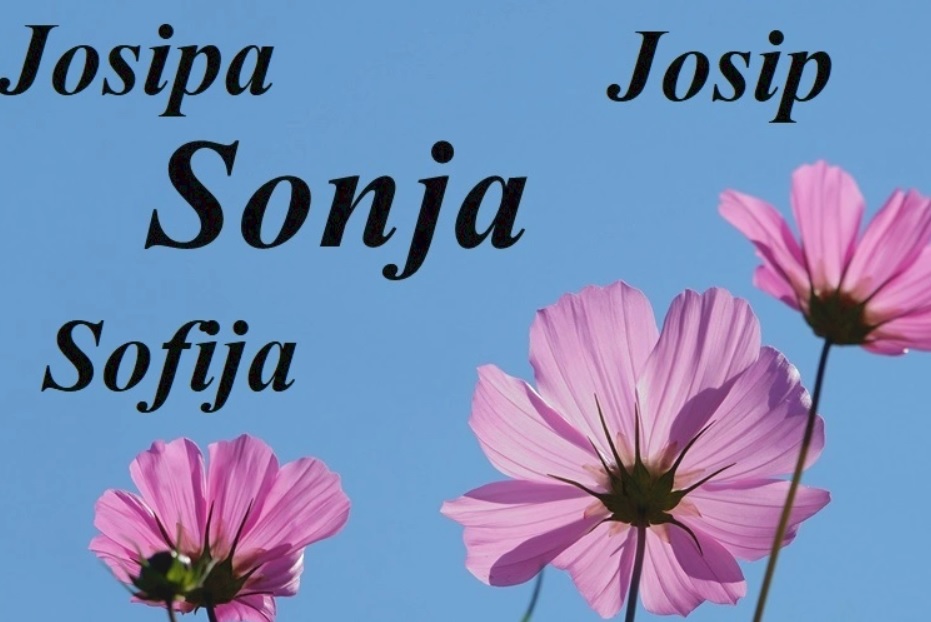 Danas imendan slave Sonja, Sofija, Josip i Josipa – sretan im njihov dan!