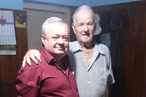 Načelnik Jagić posjetio Gabru Čukelja - najstarijeg sumještanina i aktivnog vatrogasca