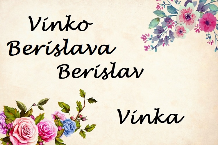 Sretan imendan Vinku, Gaju i Berislavu!
