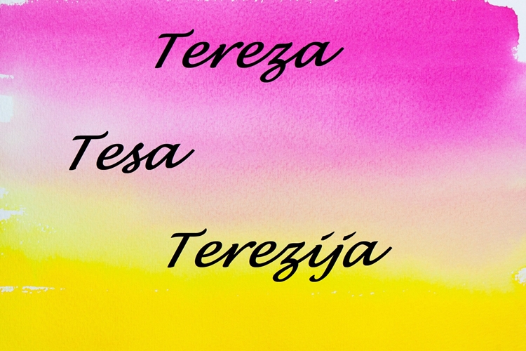 Imendan danas slave Tereza i Terezija, čestitajte im!