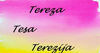 Imendan danas slave Tereza i Terezija, čestitajte im!