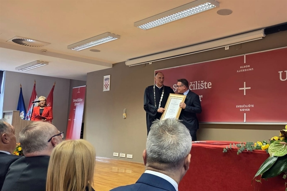 Varaždinskoj bolnici i ravnatelju Poljaku Povelja Sveučilišta Sjever
