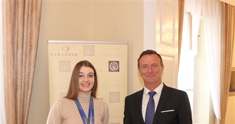 Varaždin nagradio Amandu Mlinarić i njezinog trenera za vrhunske sportske uspjehe