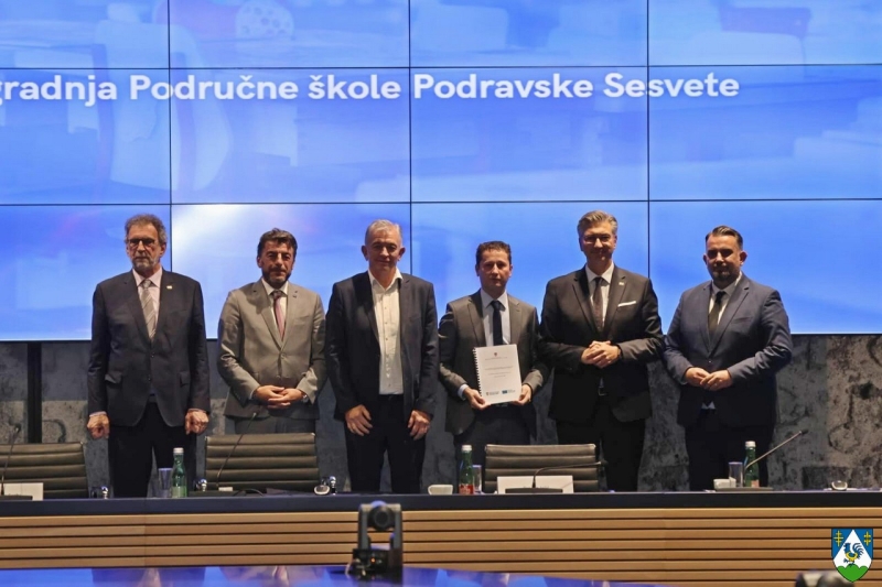 Koprivničko-križevačka županija osigurala 4,3 milijuna bespovratnih sredstava za školu u Podravskim Sesvetama i školsku dvoranu u Đelekovcu