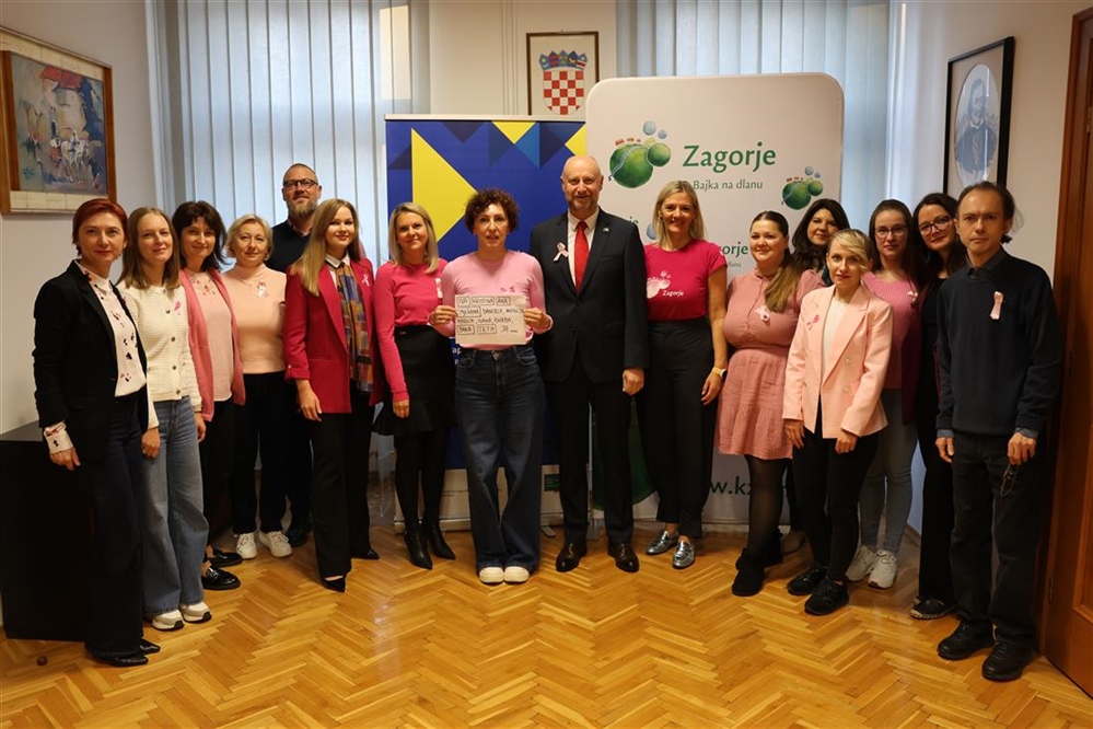 Krapinsko-zagorska županija obilježila mjesec borbe protiv raka dojke