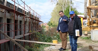 Župan Golubić obišao radove dogradnje Gimnazije Ivana Zakmardija Dijankovečkoga u Križevcima i rekonstrukcije školskog igrališta