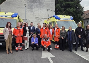 Zavod za hitnu medicinu Koprivničko-križevačke županije bogatiji za dva nova vozila i opremu u vrijednosti od 580 tisuća eura