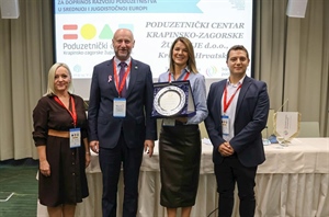 JOŠ JEDNO VELIKO PRIZNANJE: Poduzetnički centar KZŽ dobio nagradu za razvoj poduzetništva u srednjoj i jugoistočnoj Europi