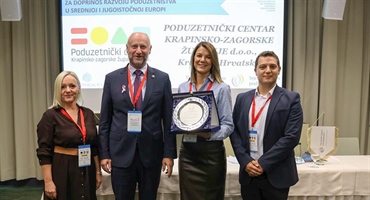 JOŠ JEDNO VELIKO PRIZNANJE: Poduzetnički centar KZŽ dobio nagradu za razvoj poduzetništva u srednjoj i jugoistočnoj Europi