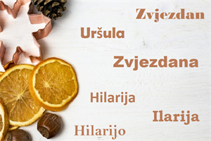 Sretan imendan želimo Uršuli, Zvjezdanu, Hilariji i Lauri!