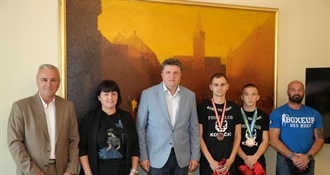 Prijem za uspješne savate boksače i trenere u Gradskoj vijećnici Varaždina