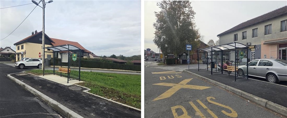 U Zlatar Bistrici postavljene moderne autobusne nadstrešnice